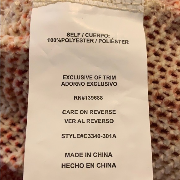 C+J‎ Collections knit sweater striped cinch waist Sweater size Small - Picture 6 of 8